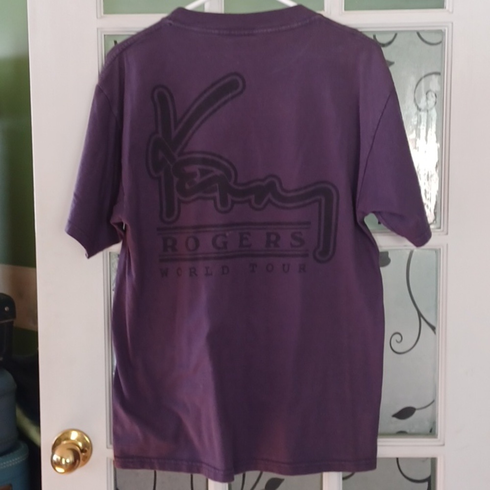 Kenny Rogers concert Tee World Tour women's size medium purple - Picture 5 of 5